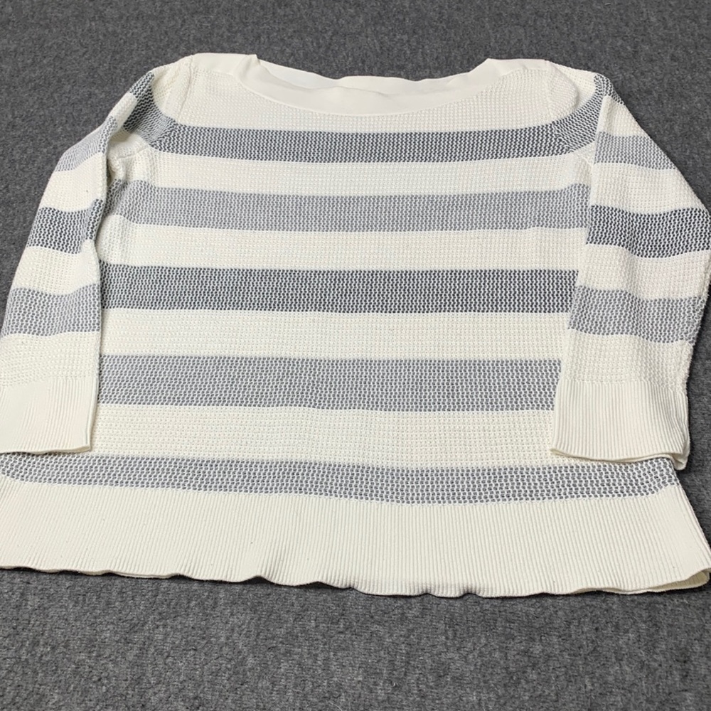 ❤️❤️Market & Spruce Womens Striped Sweater Size XL Petite Cottonblend